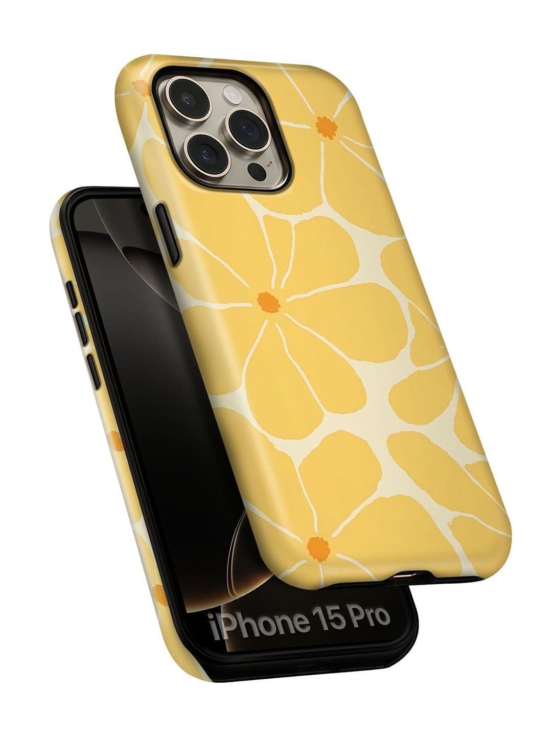 QRIOH Floral Printed iPhone 15 Pro Back Case Mobile Accessories - view 1