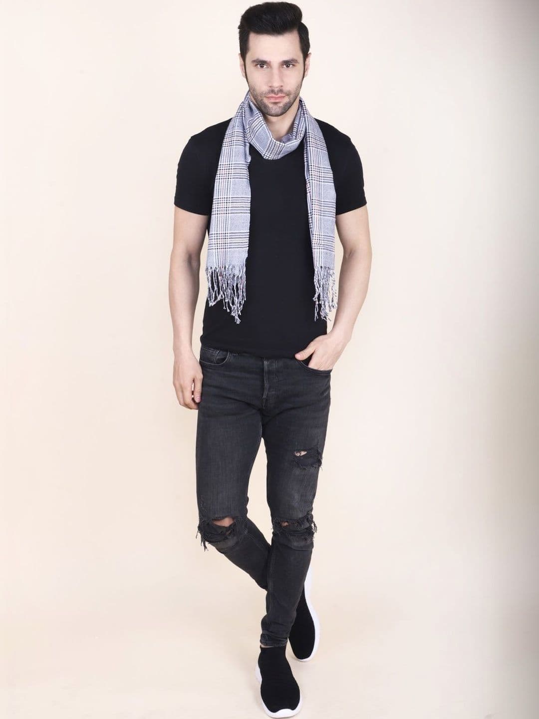 Cazzano Men Checked Scarf thumbnail 2