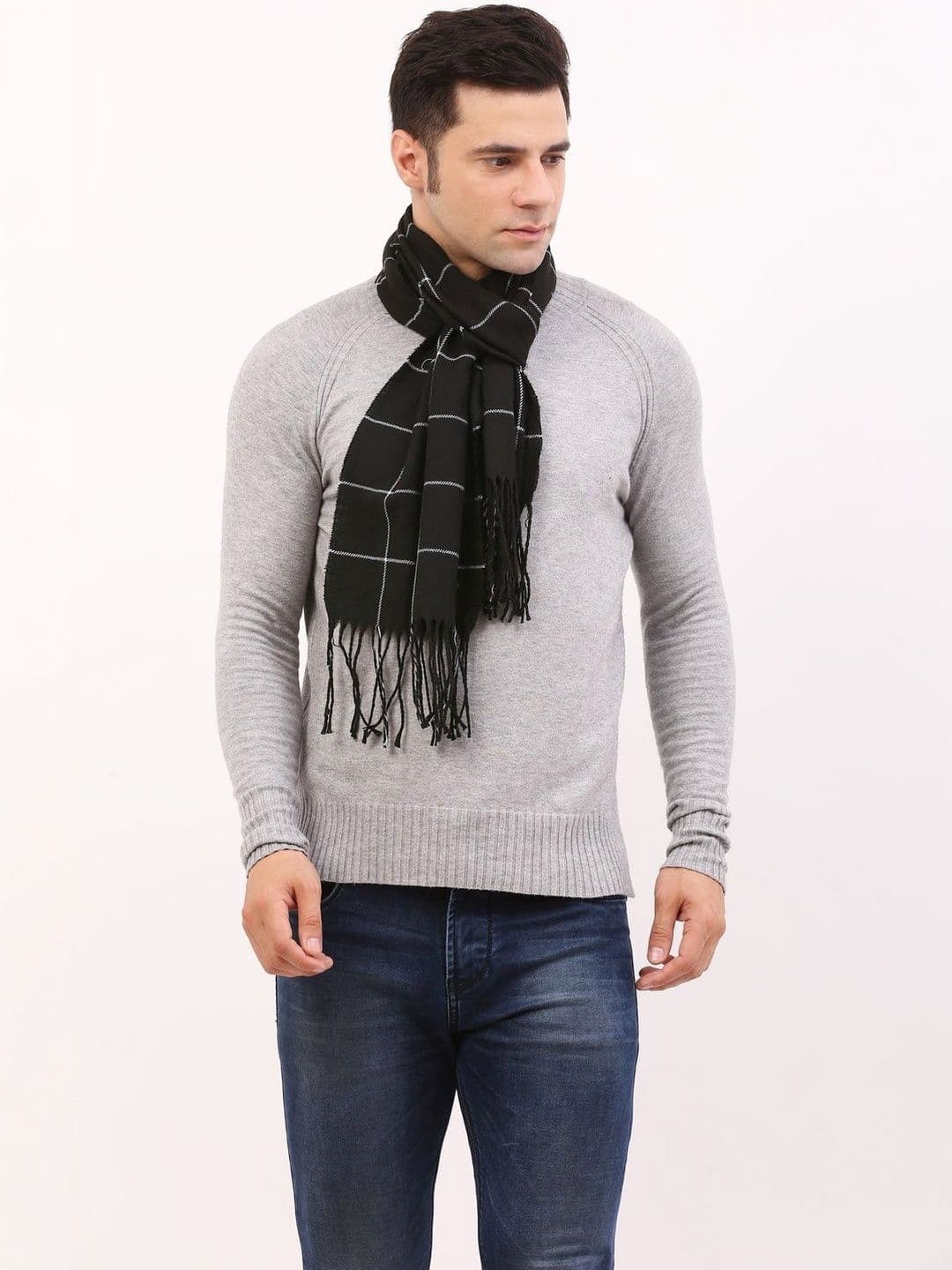 Cazzano Men Checked Scarf thumbnail 4
