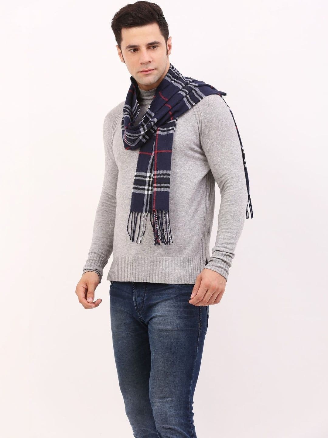 Cazzano Men Checked Scarf thumbnail 3