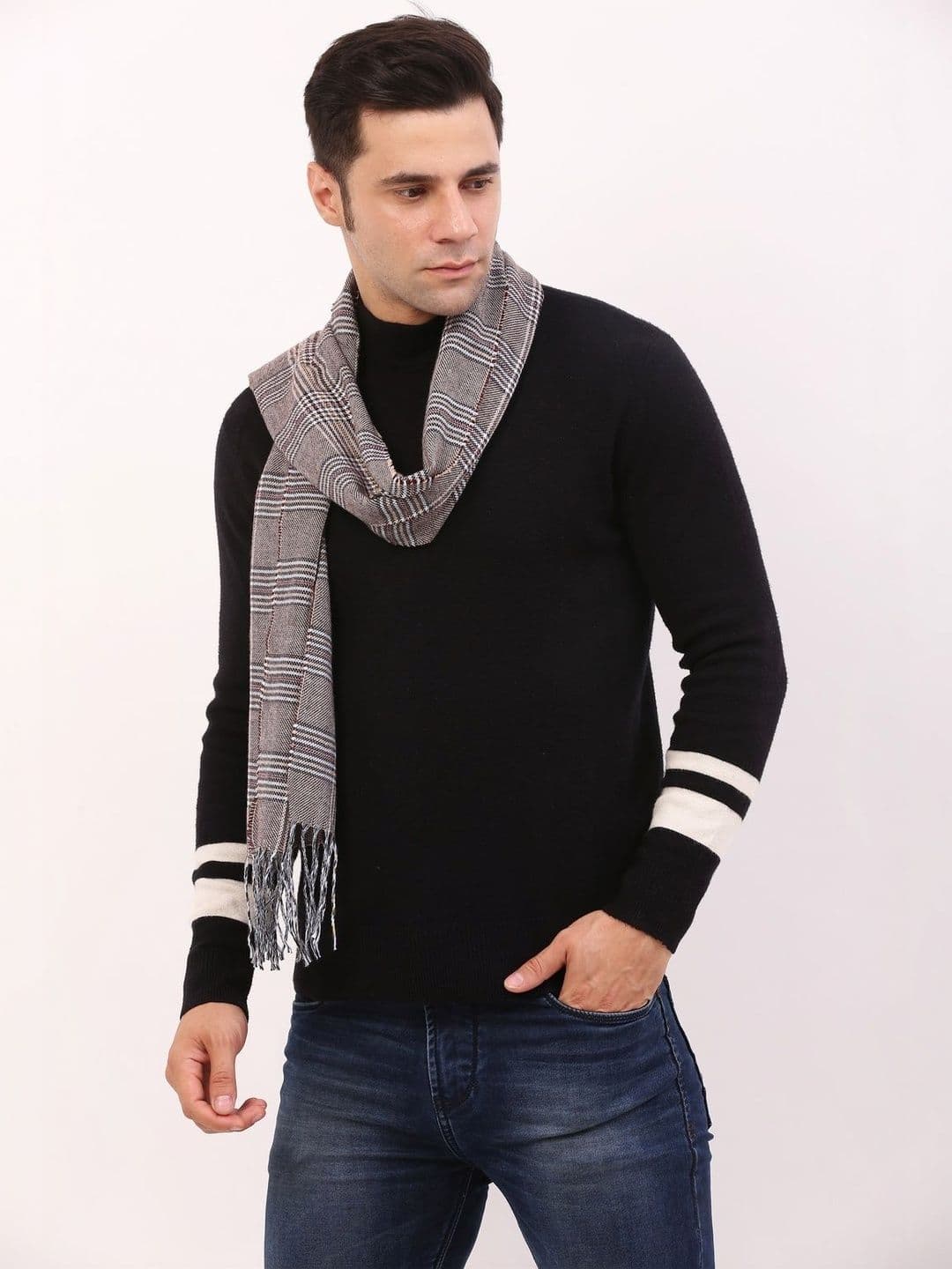 Cazzano Men Checked Scarf thumbnail 4