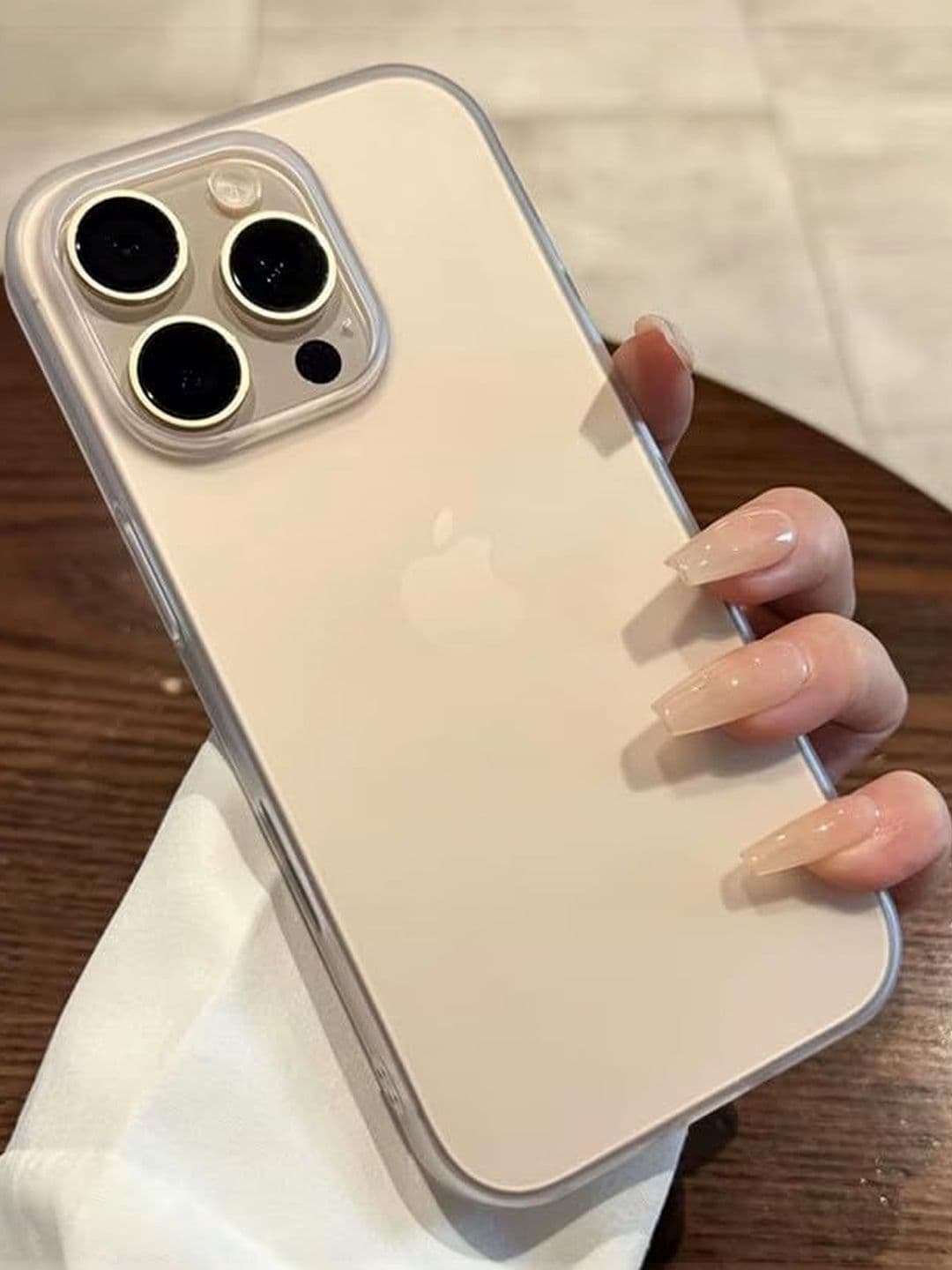 COVERLY Solid Printed iPhone 15 Pro Max Back Case Mobile Accessories thumbnail 3