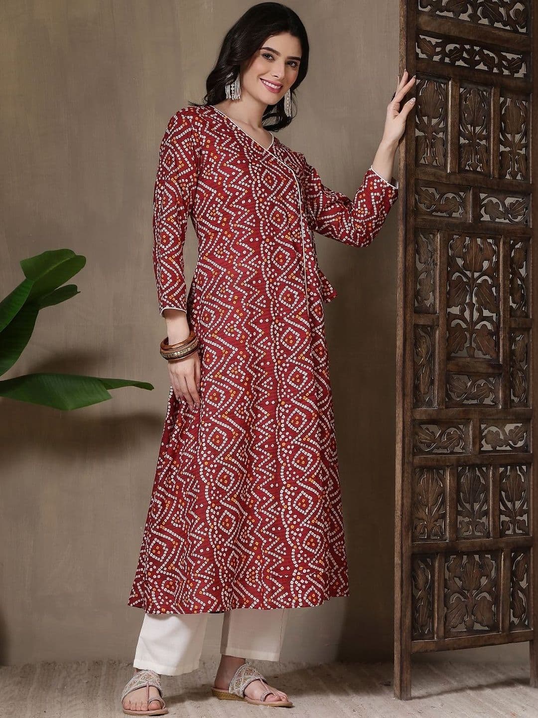 Kalphem Women Bandhani Printed Kurta thumbnail 5