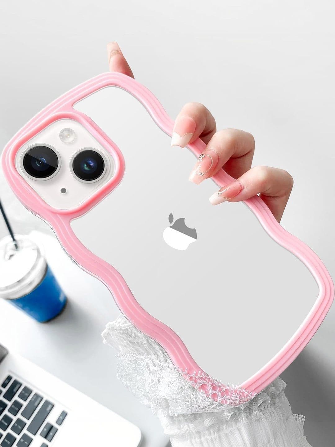 COVERLY Solid Printed iPhone 14 Back Case Mobile Accessories thumbnail 6