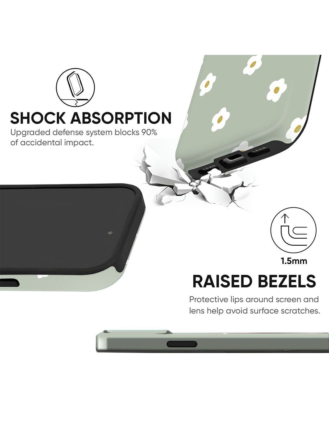 QRIOH Floral Printed iPhone 15 Pro Back Case Mobile Accessories thumbnail 5