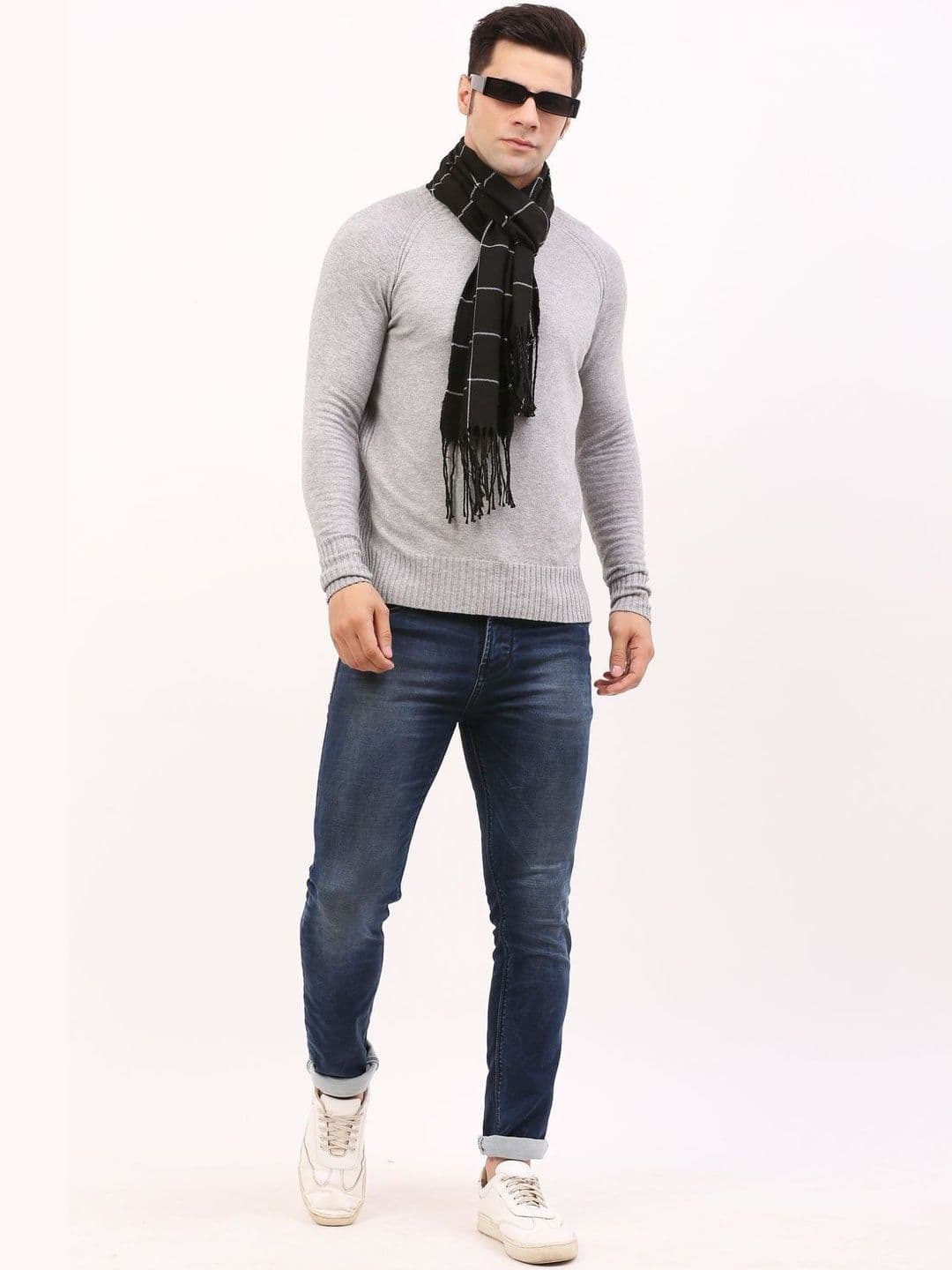 Cazzano Men Checked Scarf thumbnail 2