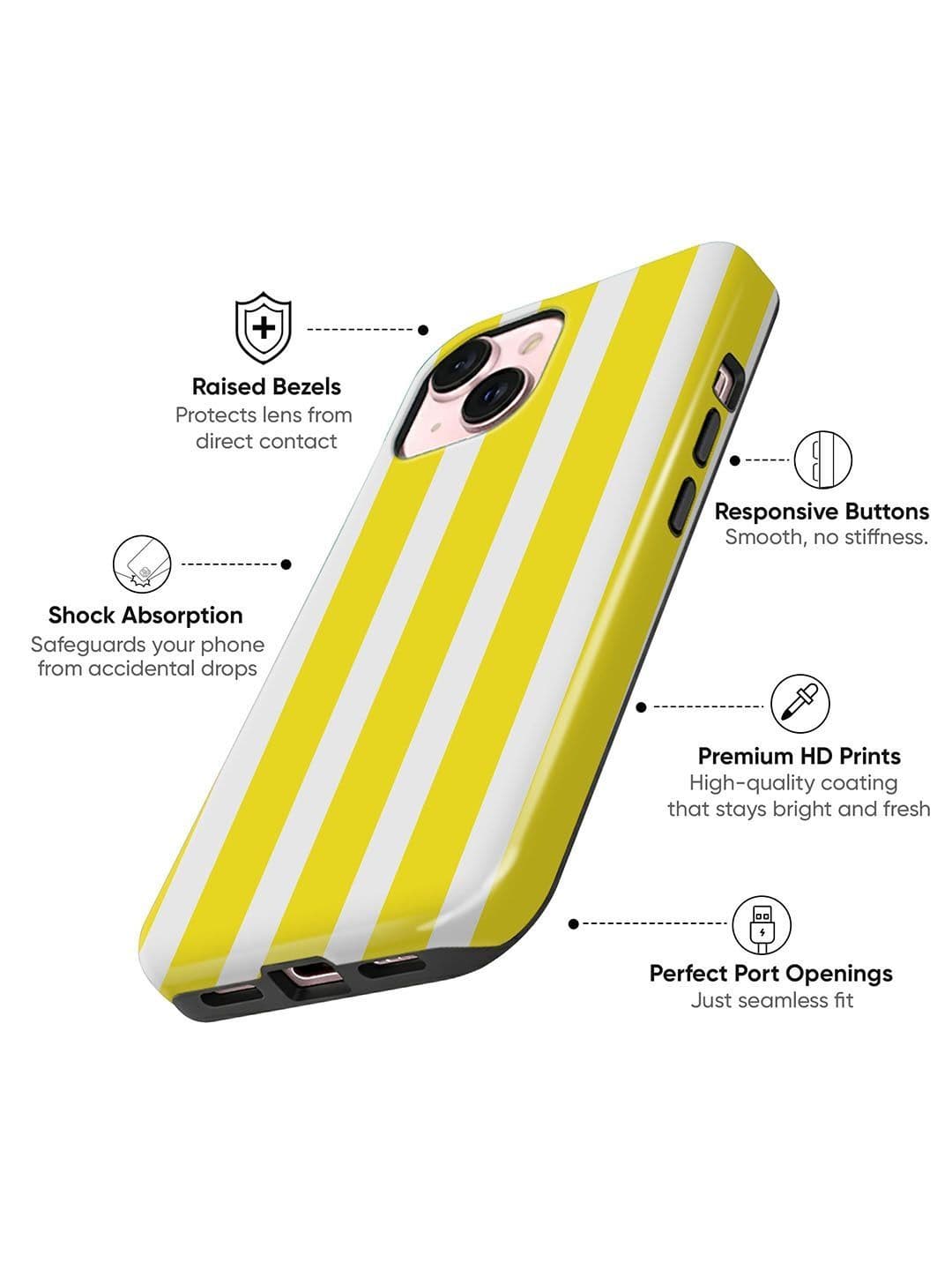 QRIOH Geometric Printed iPhone 13 Back Case Mobile Accessories thumbnail 4
