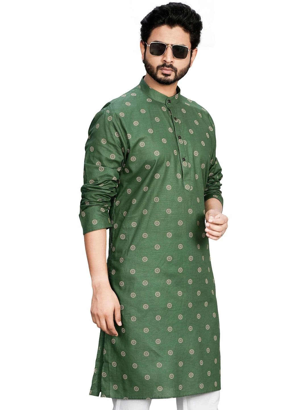 Authentics Men Ethnic Motifs Printed Kurta thumbnail 4