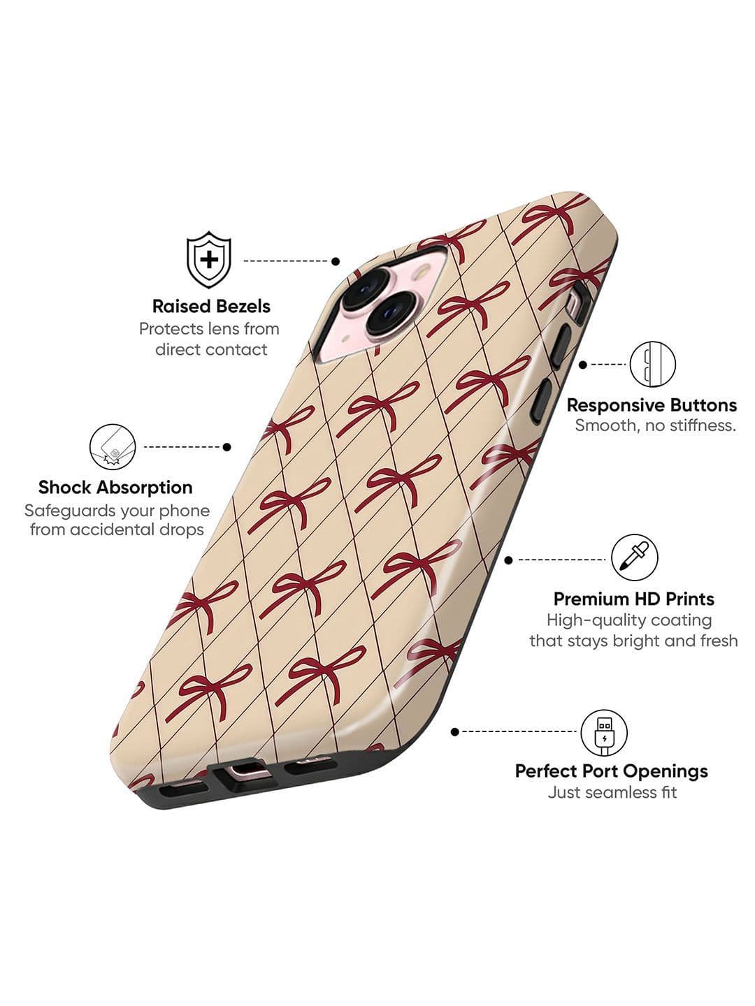 QRIOH Geometric Printed iPhone 13 Back Case Mobile Accessories thumbnail 4