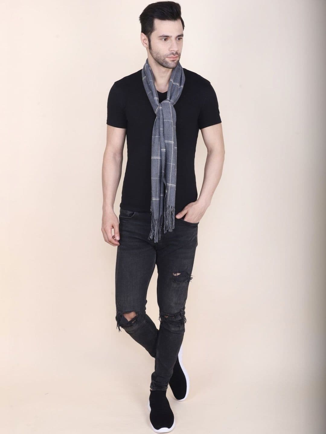 Cazzano Men Checked Scarf thumbnail 2