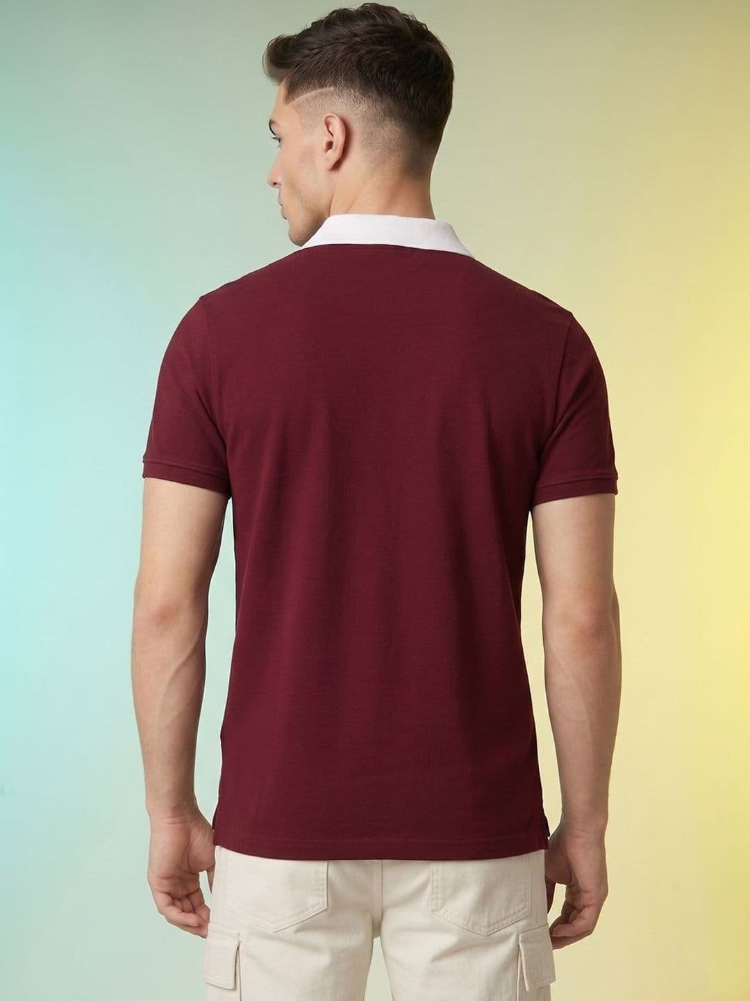 HRX by Hrithik Roshan Brand Logo Printed Polo Neck T-shirt thumbnail 4