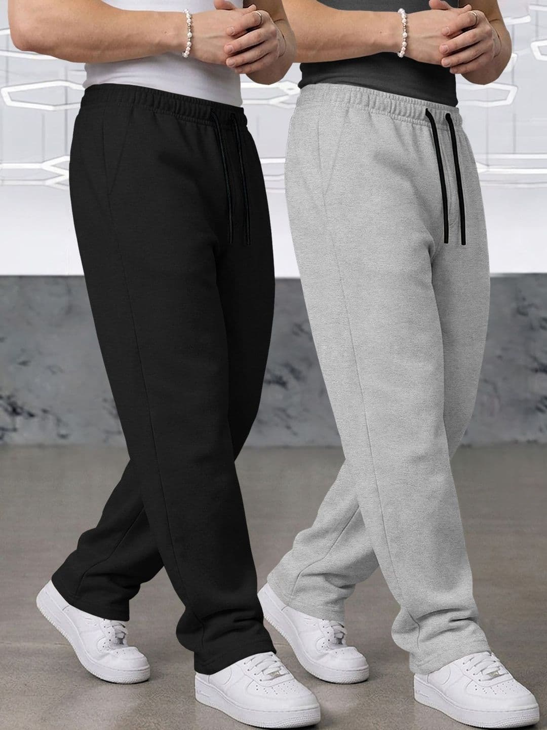 TRIPR Men Pack of 2 Baggy Track Pants thumbnail 4