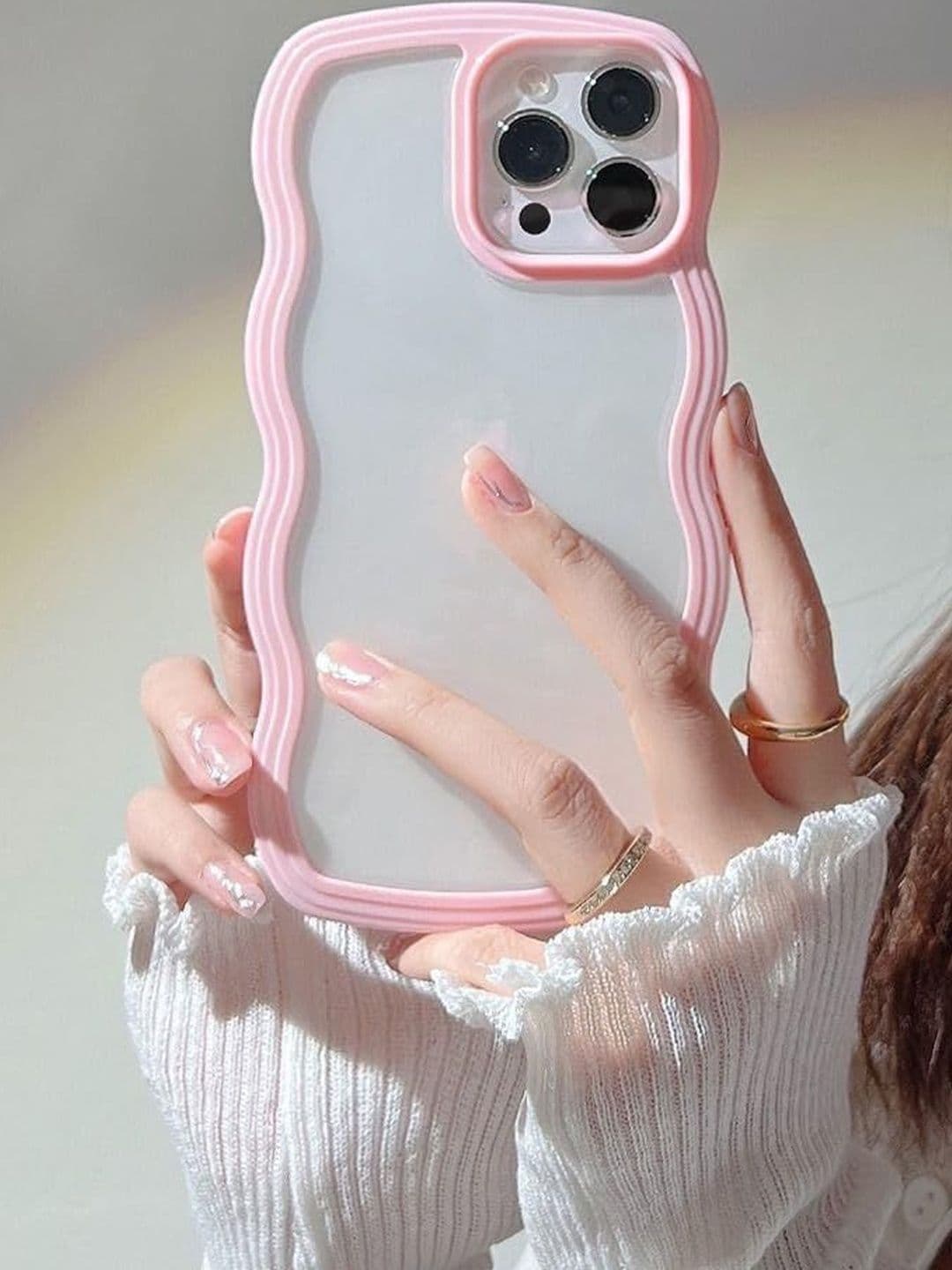 COVERLY Solid Printed iPhone 13 Back Case Mobile Accessories thumbnail 4