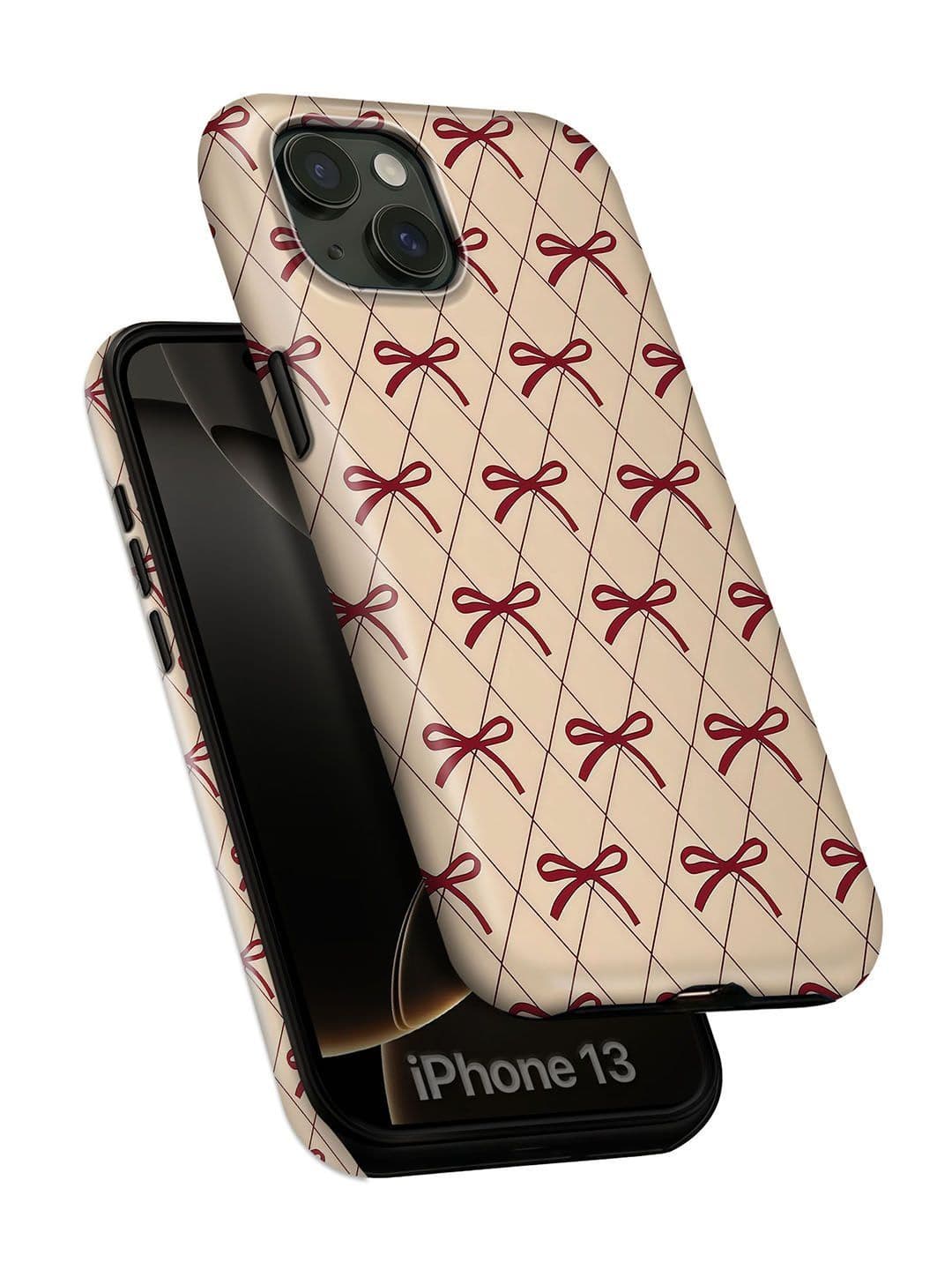 QRIOH Geometric Printed iPhone 13 Back Case Mobile Accessories - view 1