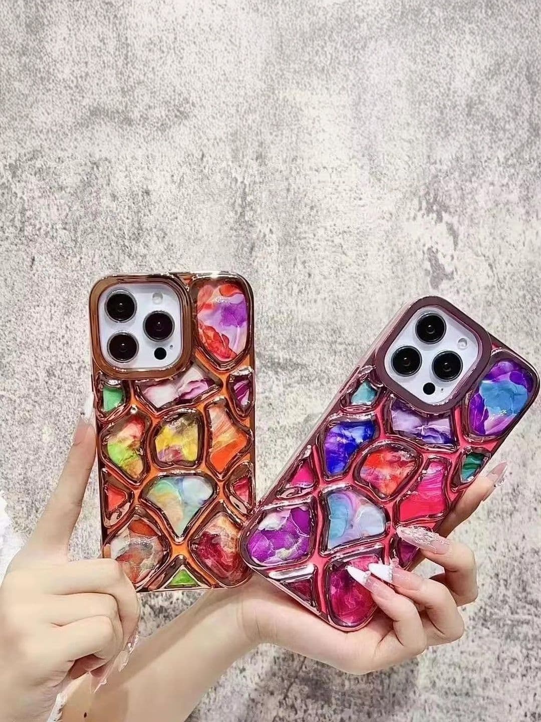 COVERLY Abstract Printed iPhone 15 Pro Max Back Case Mobile Accessories thumbnail 3