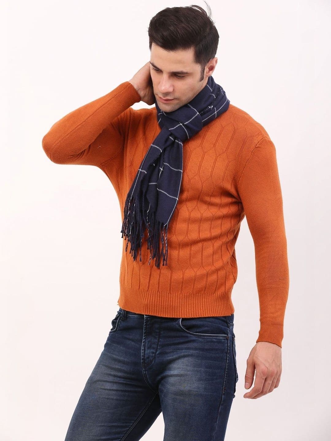 Cazzano Men Checked Scarf thumbnail 3