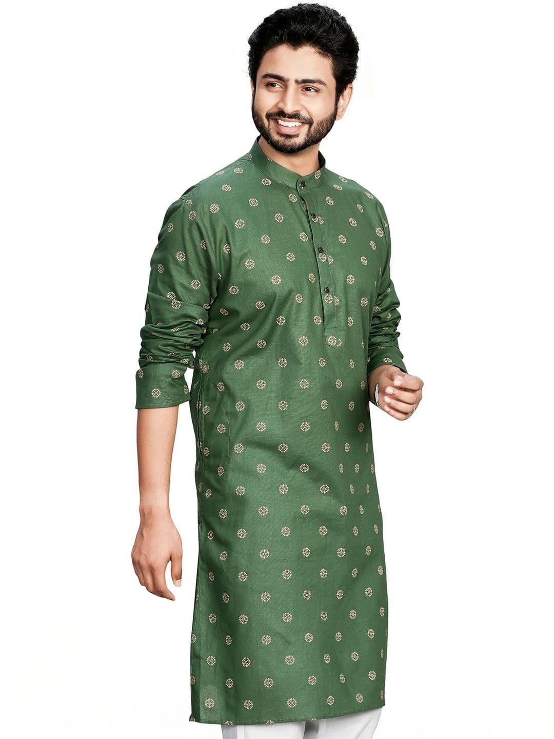 Authentics Men Ethnic Motifs Printed Kurta thumbnail 2