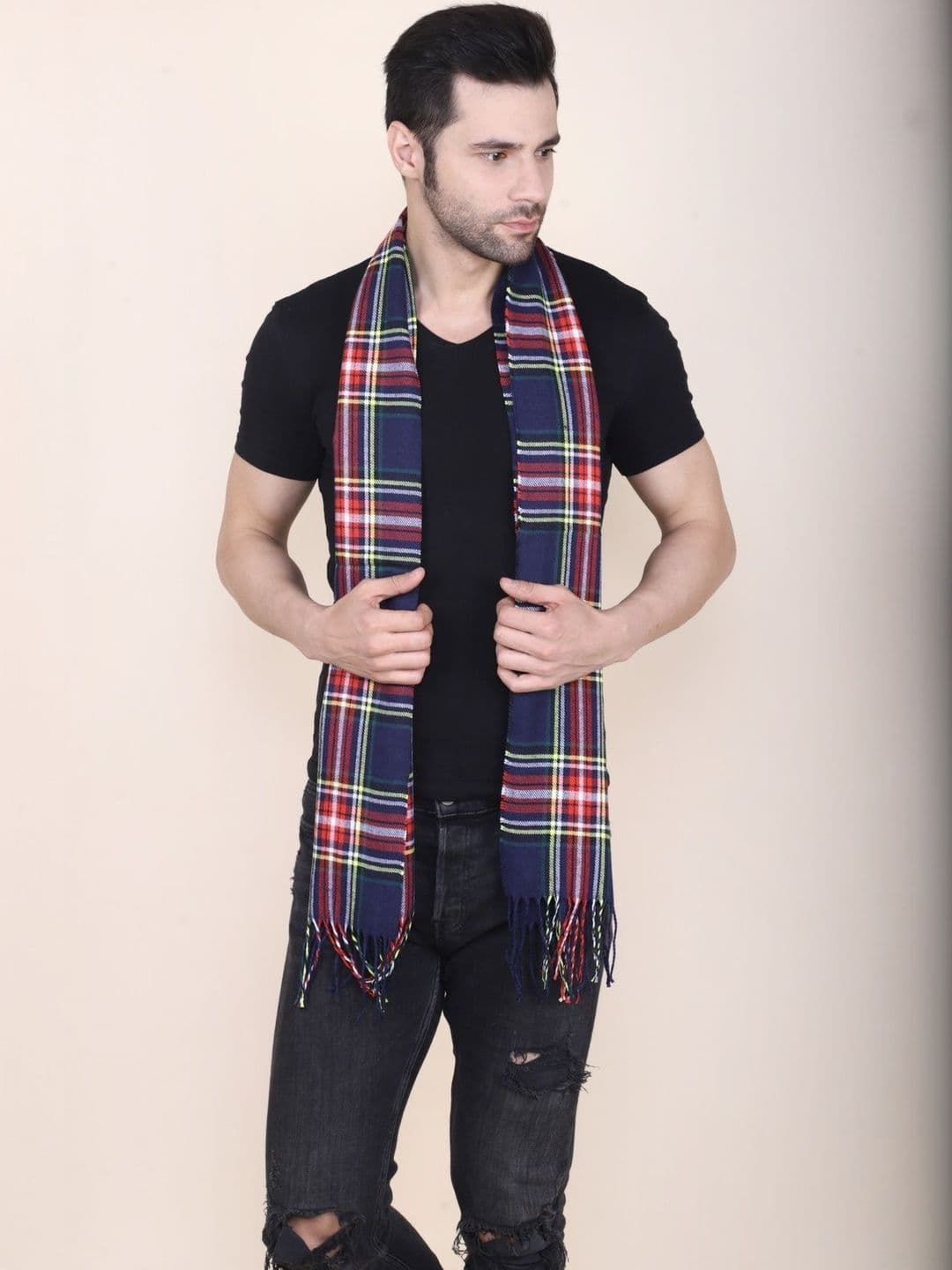 Cazzano Men Checked Scarf thumbnail 4