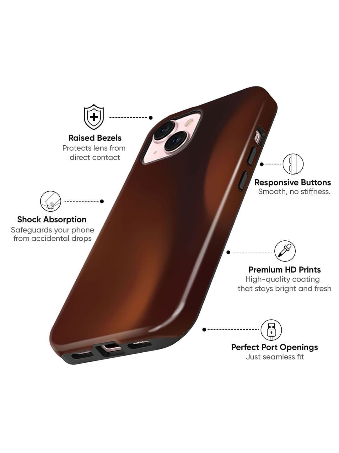 QRIOH Solid Printed iPhone 15 Plus Back Case Mobile Accessories thumbnail 4