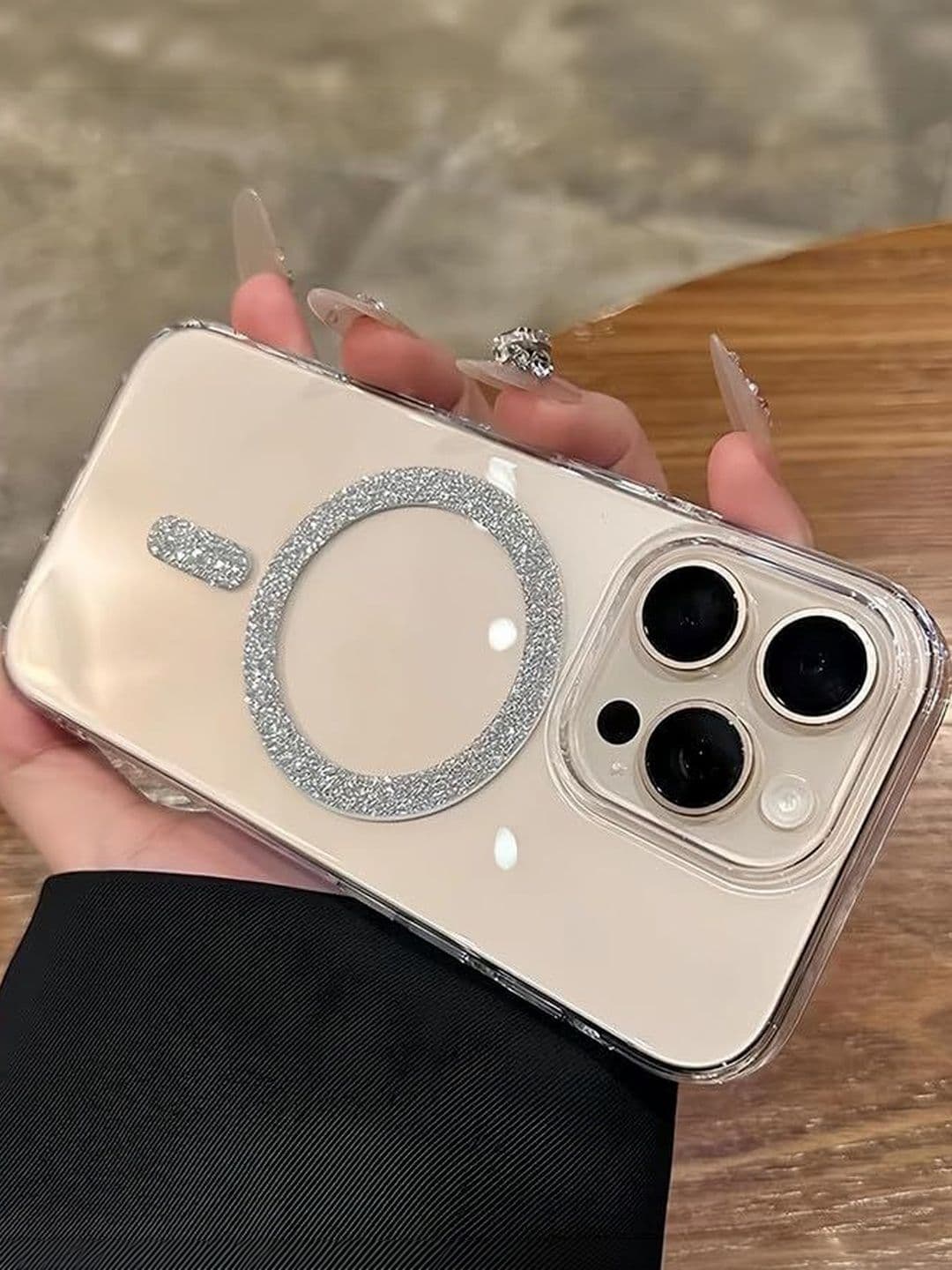 COVERLY Solid Printed iPhone 15 Pro Max Back Case Mobile Accessories thumbnail 4