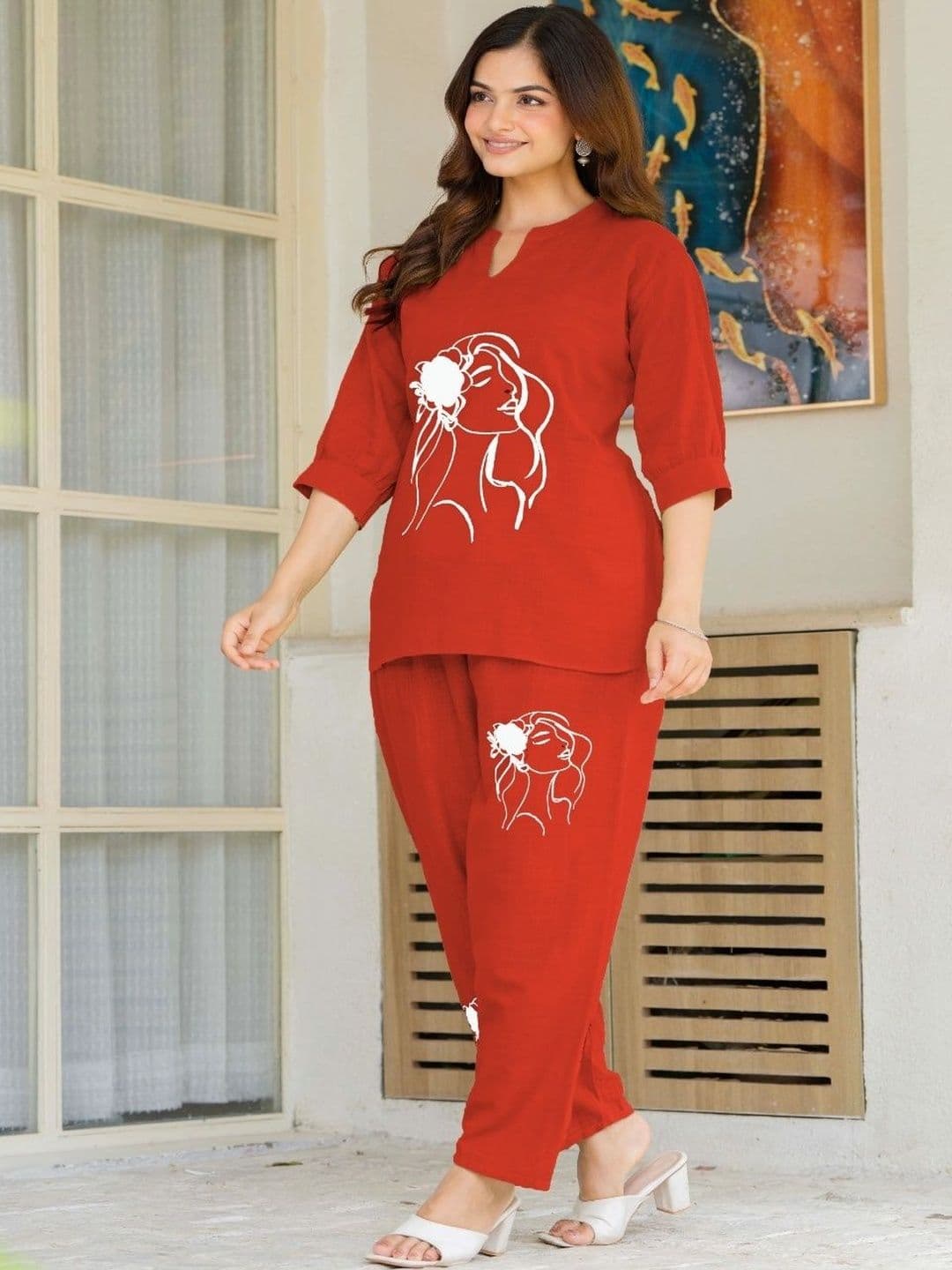 Naida Printed Tunic with Palazzos thumbnail 4