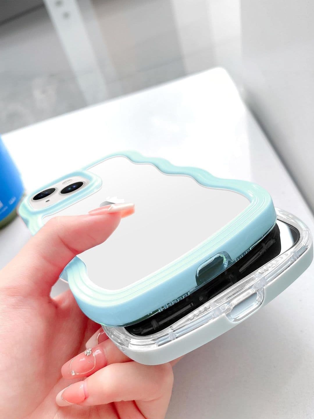 COVERLY Solid Printed iPhone 14 Back Case Mobile Accessories thumbnail 5