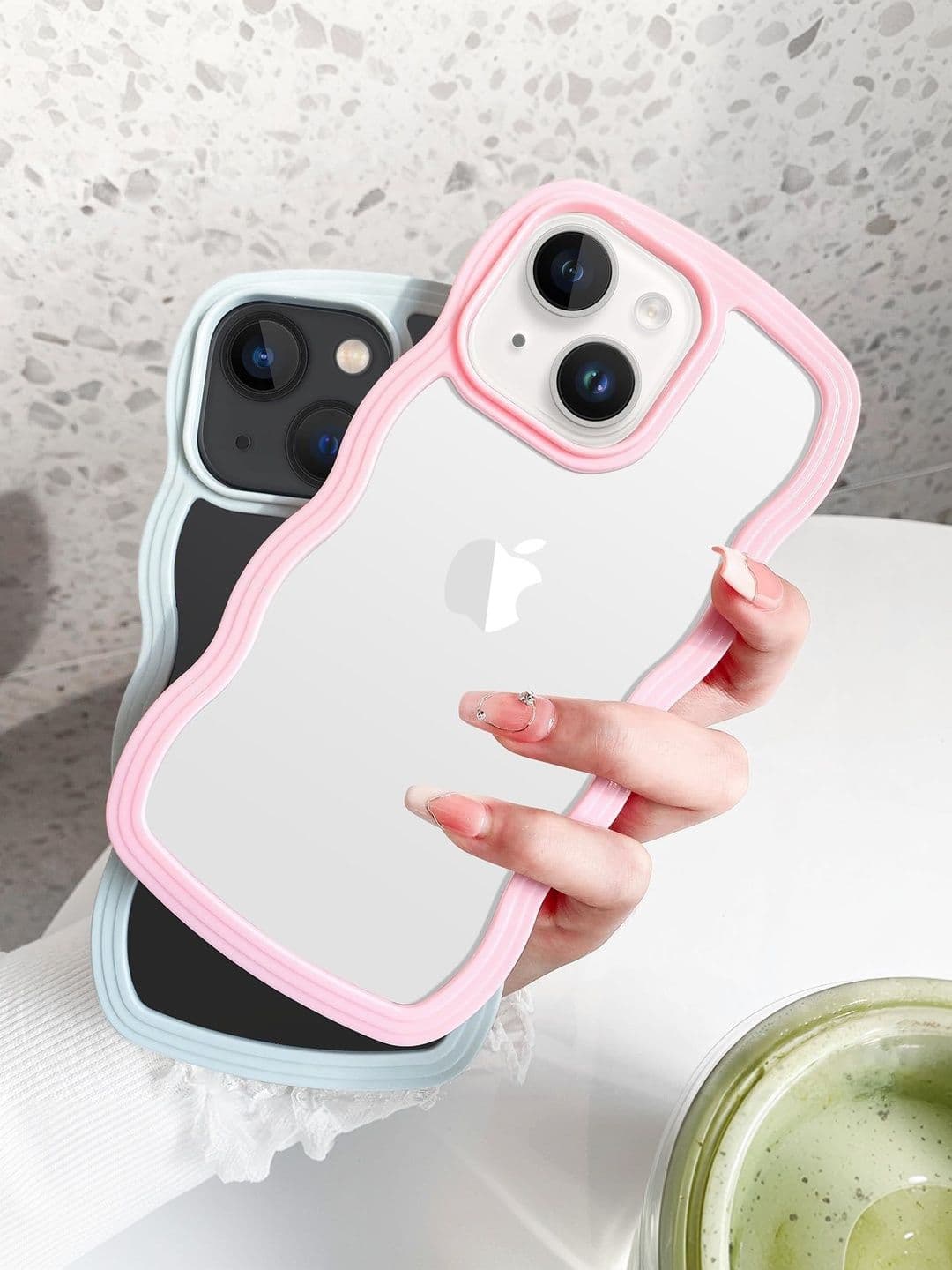 COVERLY Solid Printed iPhone 14 Back Case Mobile Accessories thumbnail 4