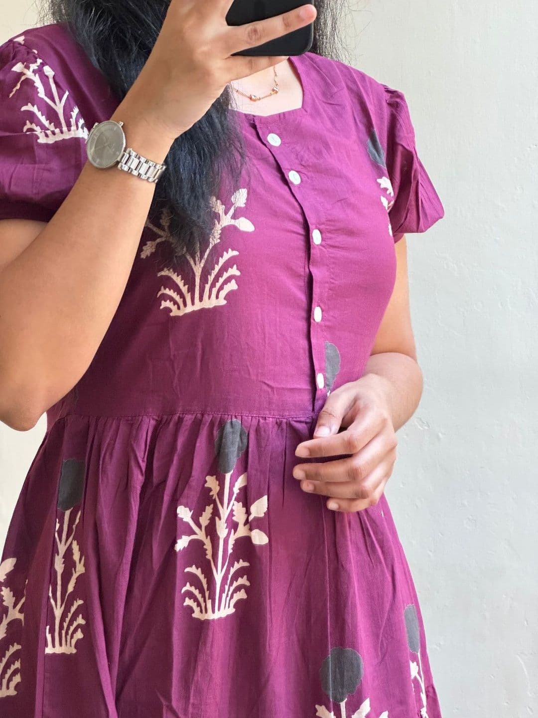 SAANVRA Floral Printed Tiered Kurti thumbnail 5