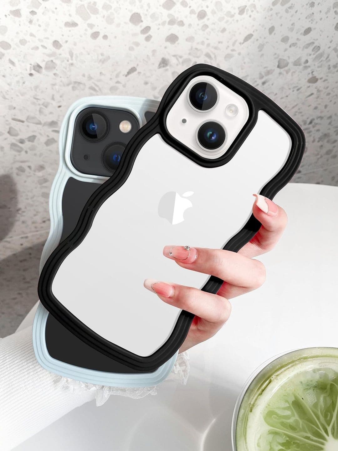 COVERLY Solid Printed iPhone 14 Back Case Mobile Accessories thumbnail 7