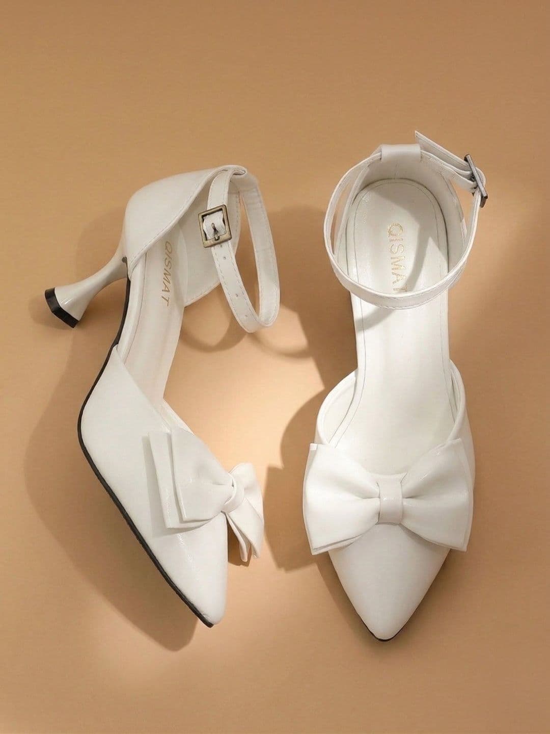 Qismat Party Slim Heeled Pumps with Bows thumbnail 4