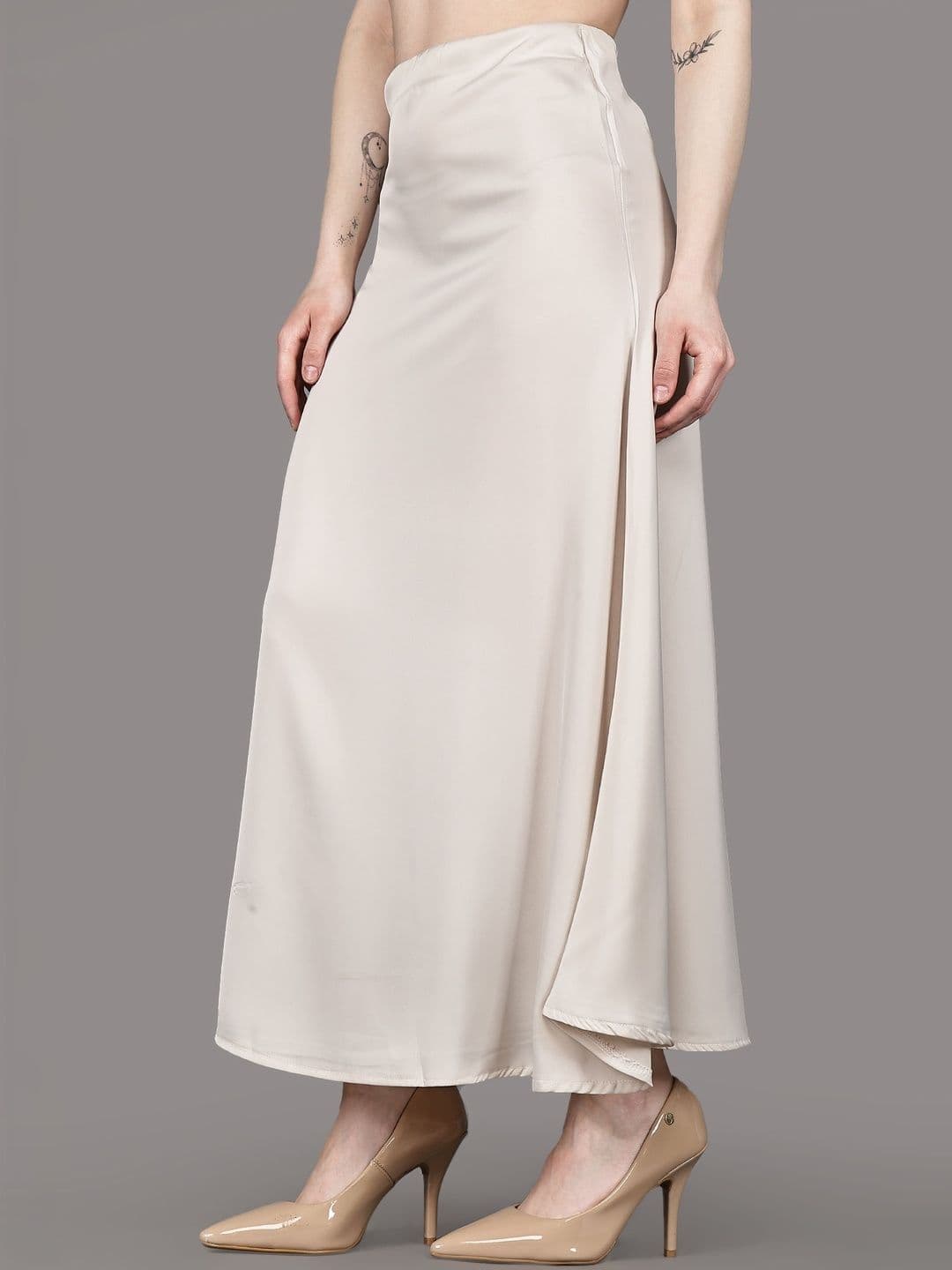 Aadvi Fashion Women Side Slit Maxi A-Line Skirt thumbnail 4
