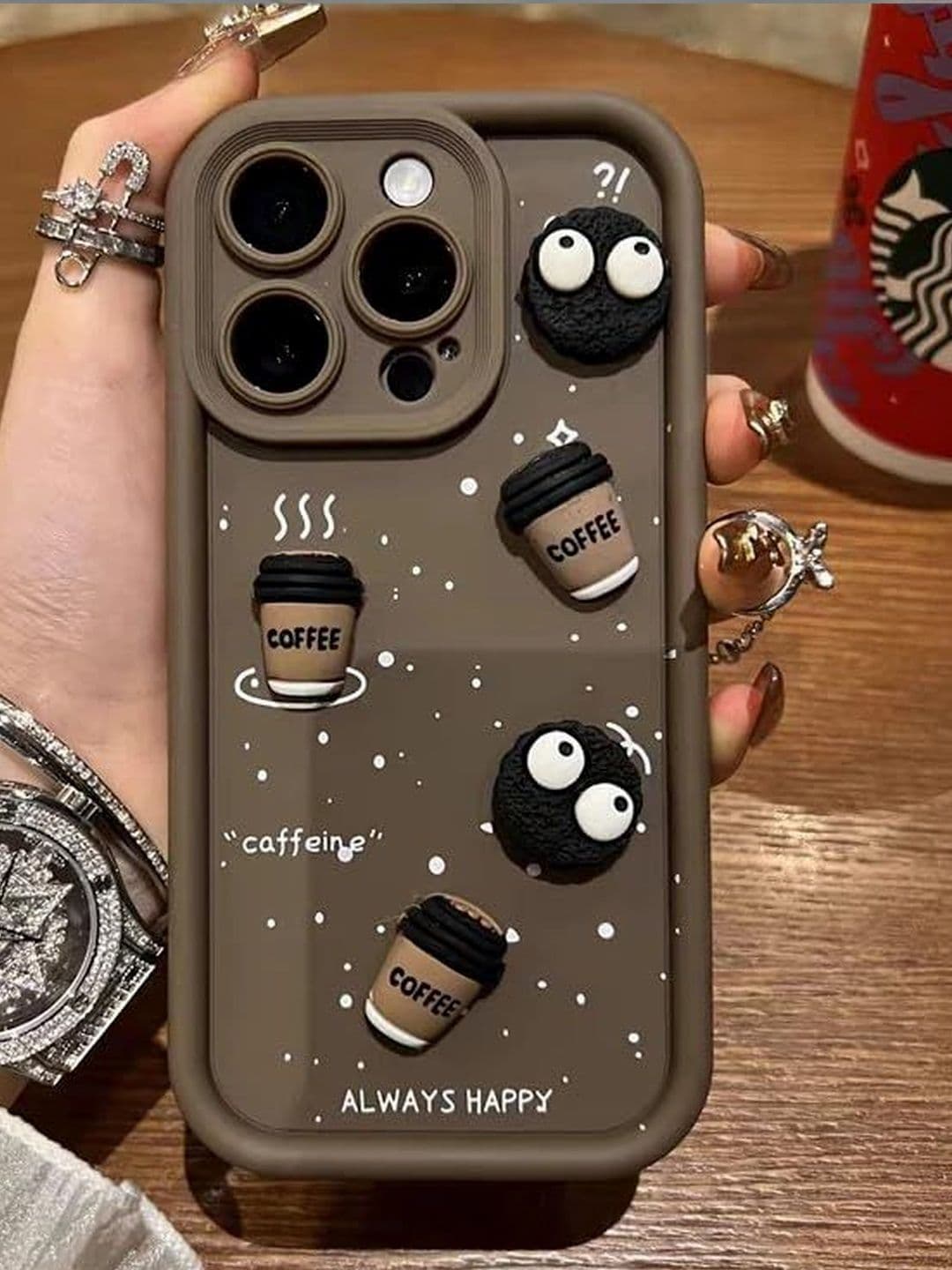 COVERLY Quirky Printed iPhone 15 Pro Back Case Mobile Accessories - view 1