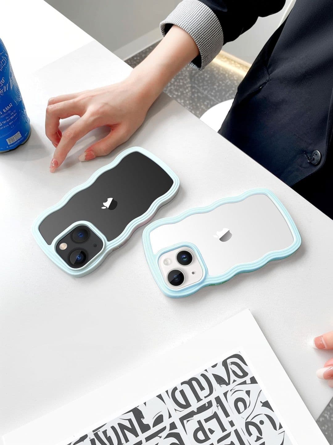 COVERLY Solid Printed iPhone 14 Back Case Mobile Accessories thumbnail 5