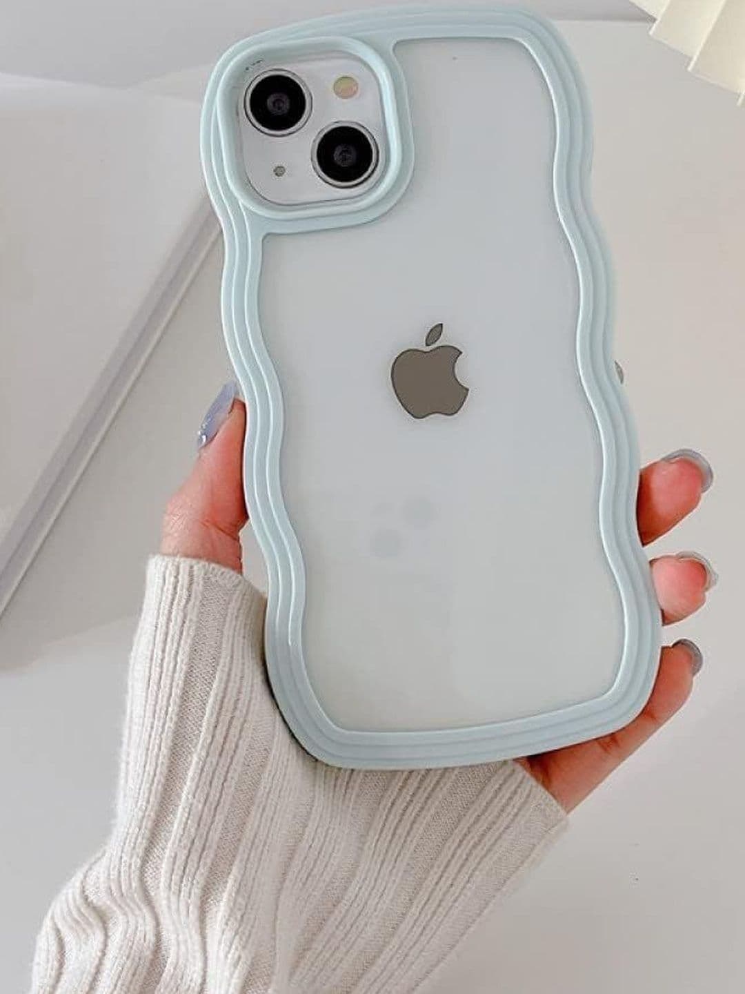 COVERLY Solid Printed iPhone 14 Back Case Mobile Accessories thumbnail 3