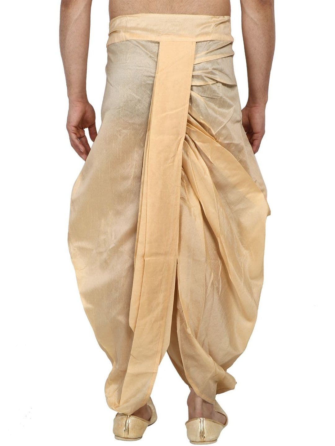 FANZI Men Embroidered Silk Blend Dhoti Pants Dhotis thumbnail 5