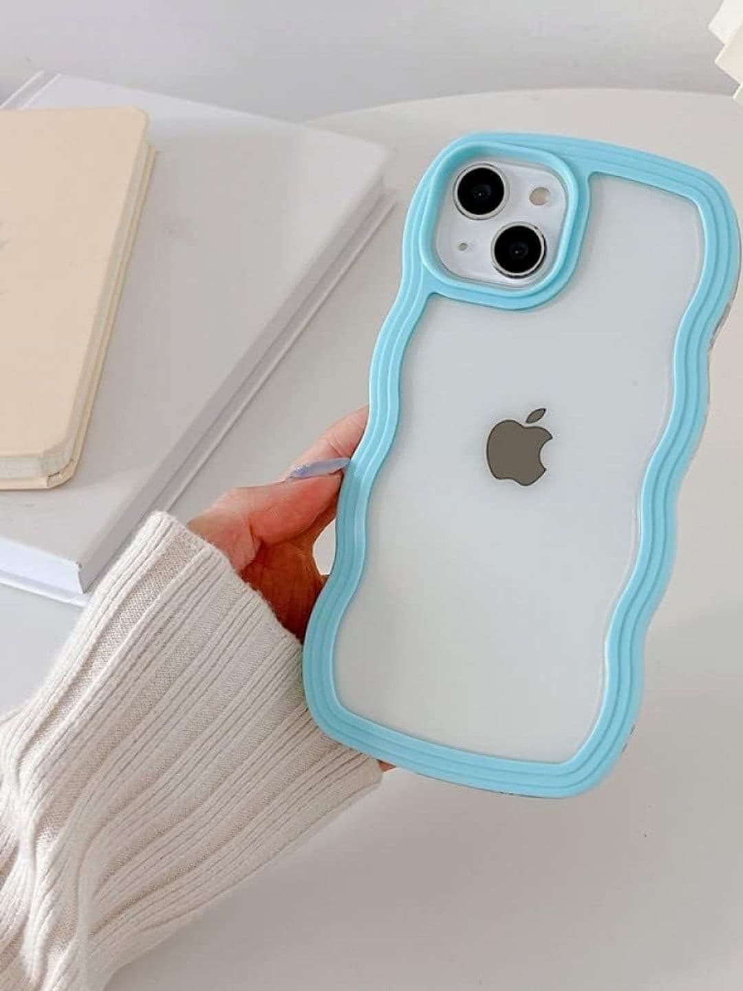 COVERLY Solid Printed iPhone 14 Back Case Mobile Accessories thumbnail 2