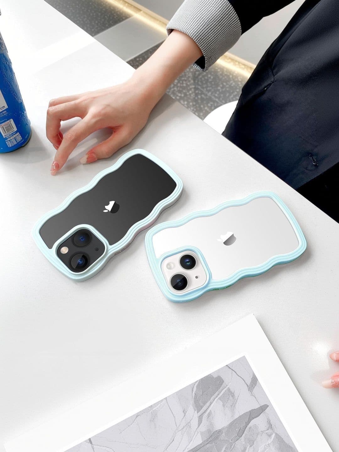 COVERLY Solid Printed iPhone 14 Back Case Mobile Accessories thumbnail 7