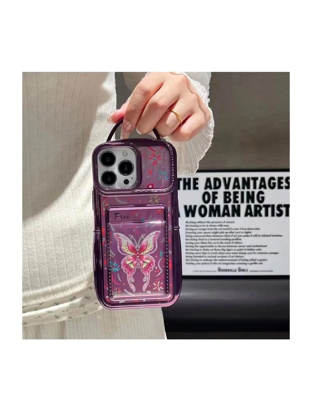 COVERLY Floral Printed iPhone 15 Pro Max Back Case Mobile Accessories thumbnail 2