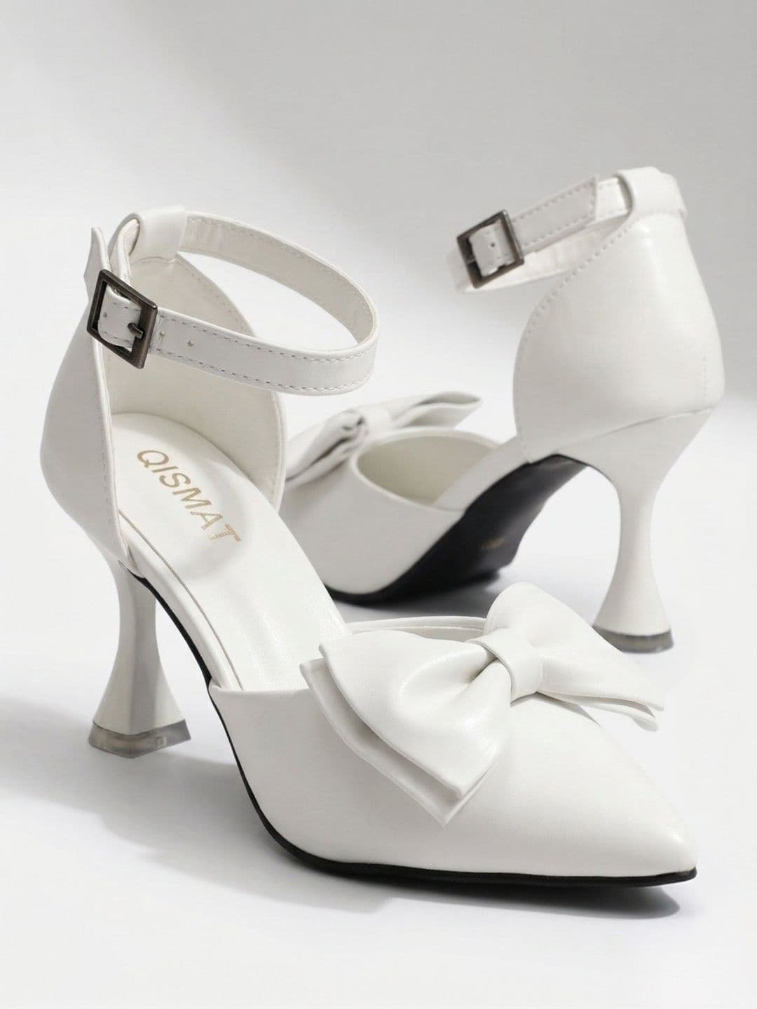 Qismat Party Slim Heeled Pumps with Bows thumbnail 7