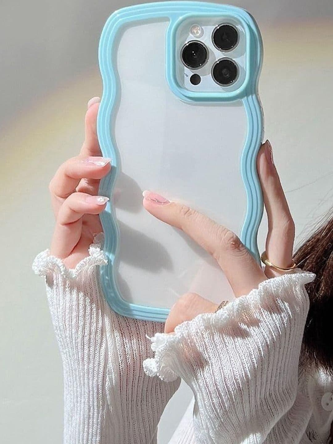 COVERLY Solid Printed iPhone 14 Back Case Mobile Accessories thumbnail 7