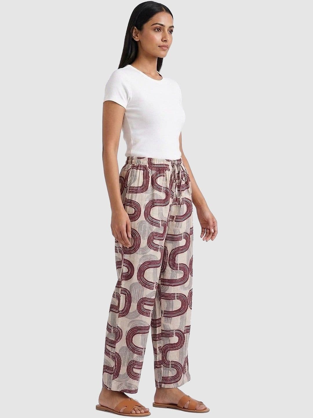 Global Republic Women Abstract Printed Trousers thumbnail 3