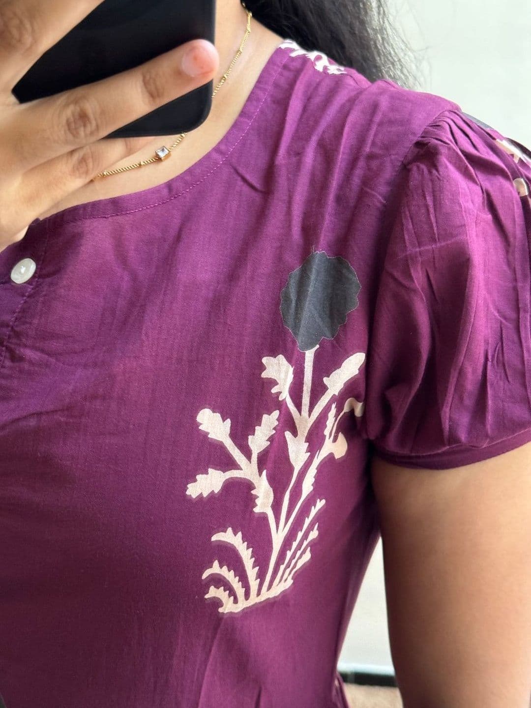 SAANVRA Floral Printed Tiered Kurti thumbnail 6