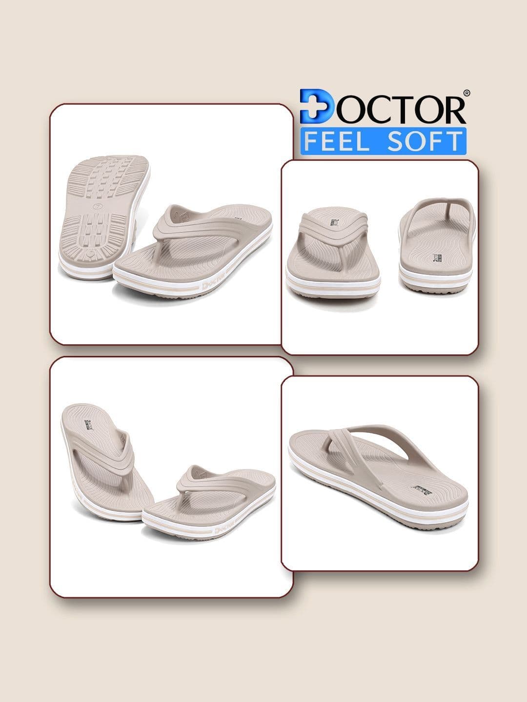 DOCTOR FEEL SOFT Men Thong Flip-Flops thumbnail 3