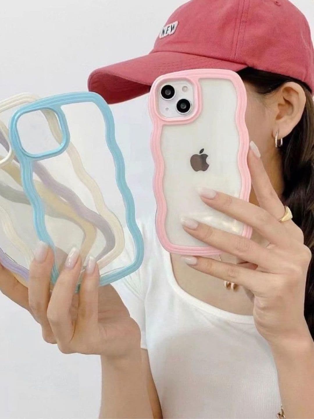 COVERLY Solid Printed iPhone 13 Back Case Mobile Accessories thumbnail 2