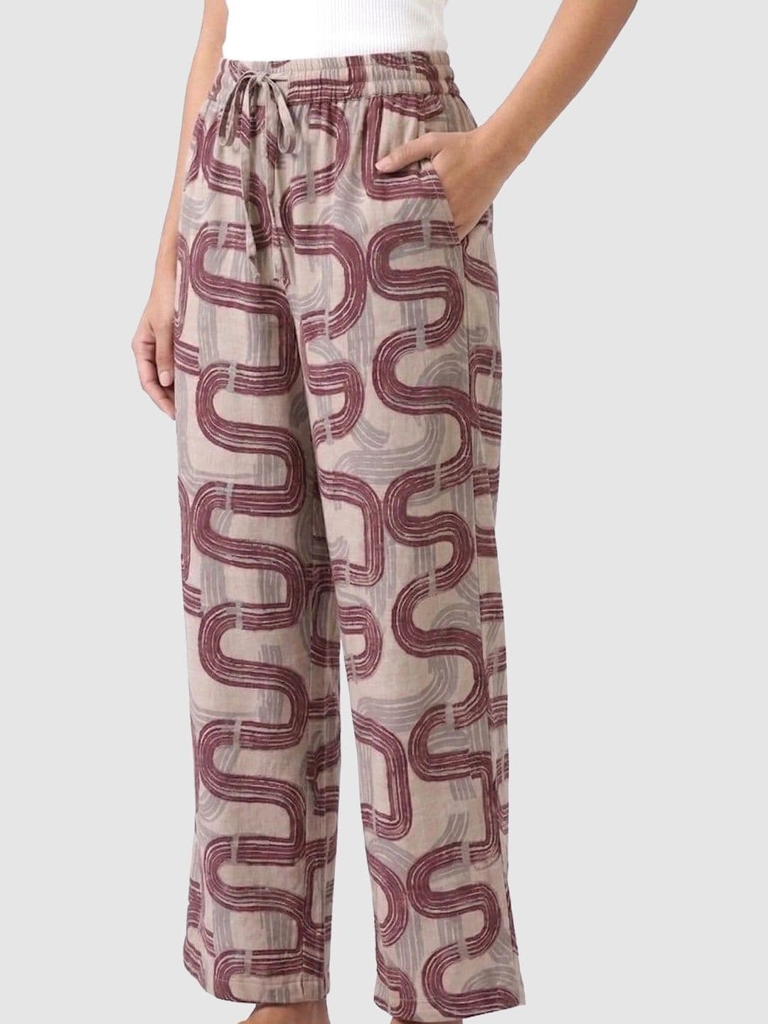 Global Republic Women Abstract Printed Trousers thumbnail 4