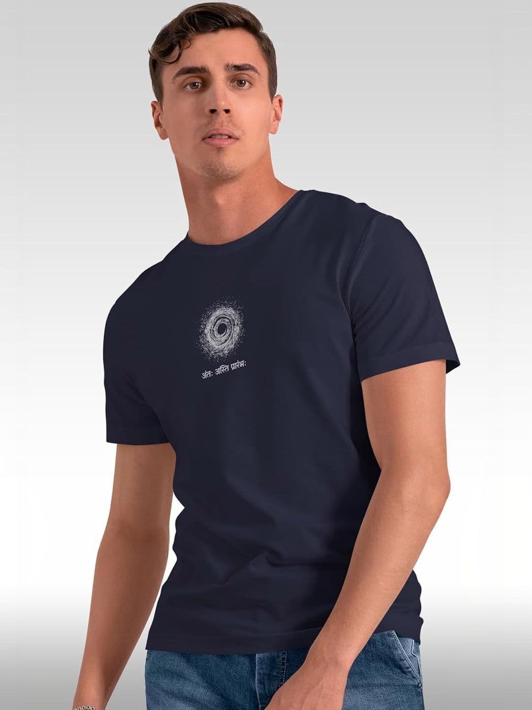 Sanaatani Men Typography Printed T-shirt thumbnail 6