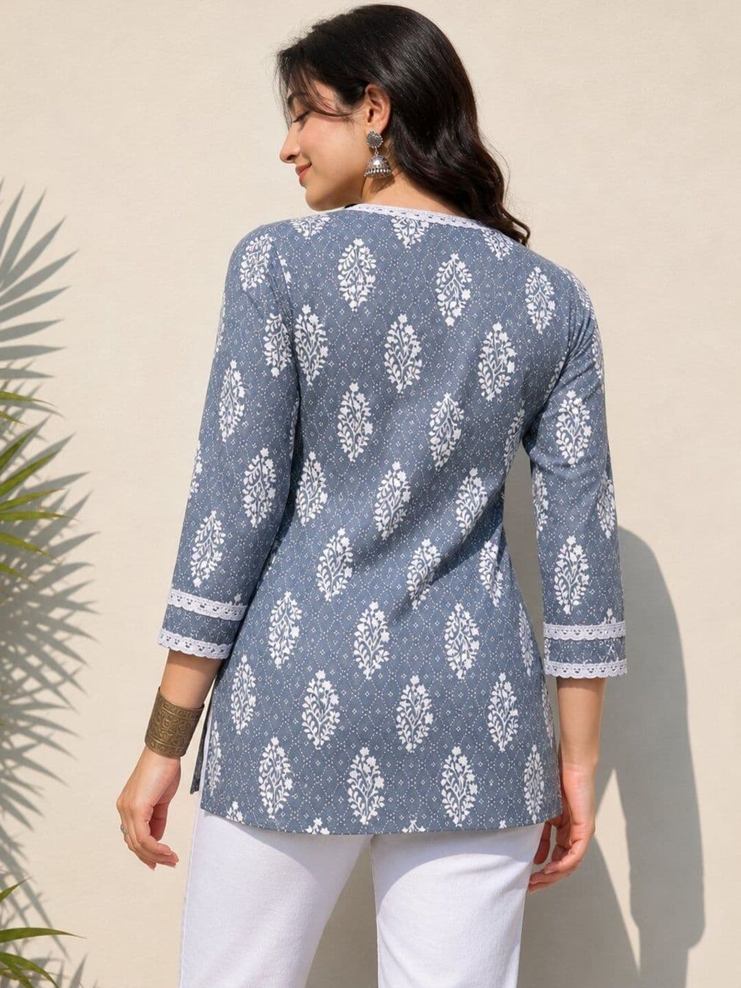 METAFAB Ethnic Motifs Printed Pure Cotton Kurti thumbnail 5