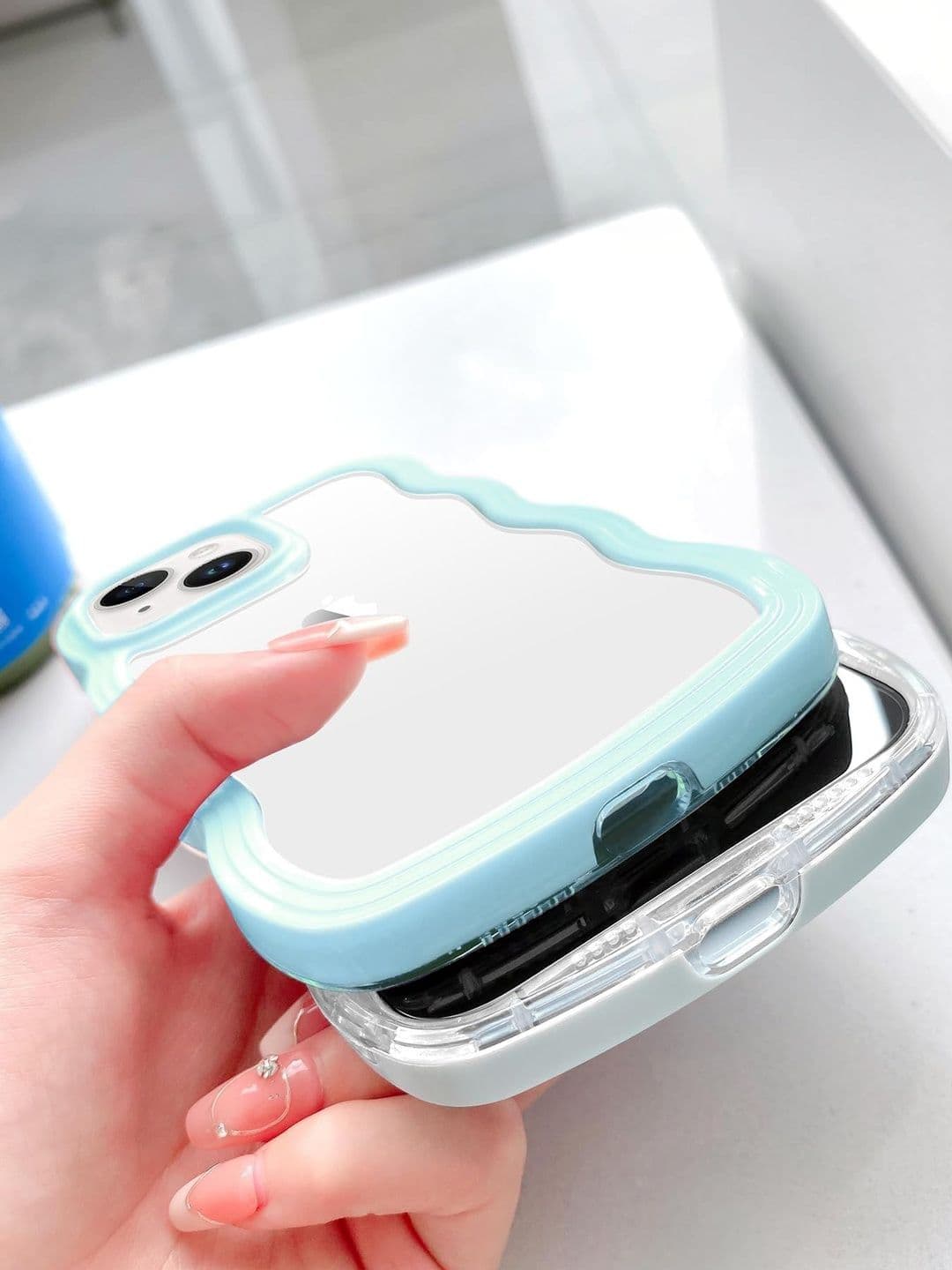 COVERLY Solid Printed iPhone 14 Back Case Mobile Accessories thumbnail 7