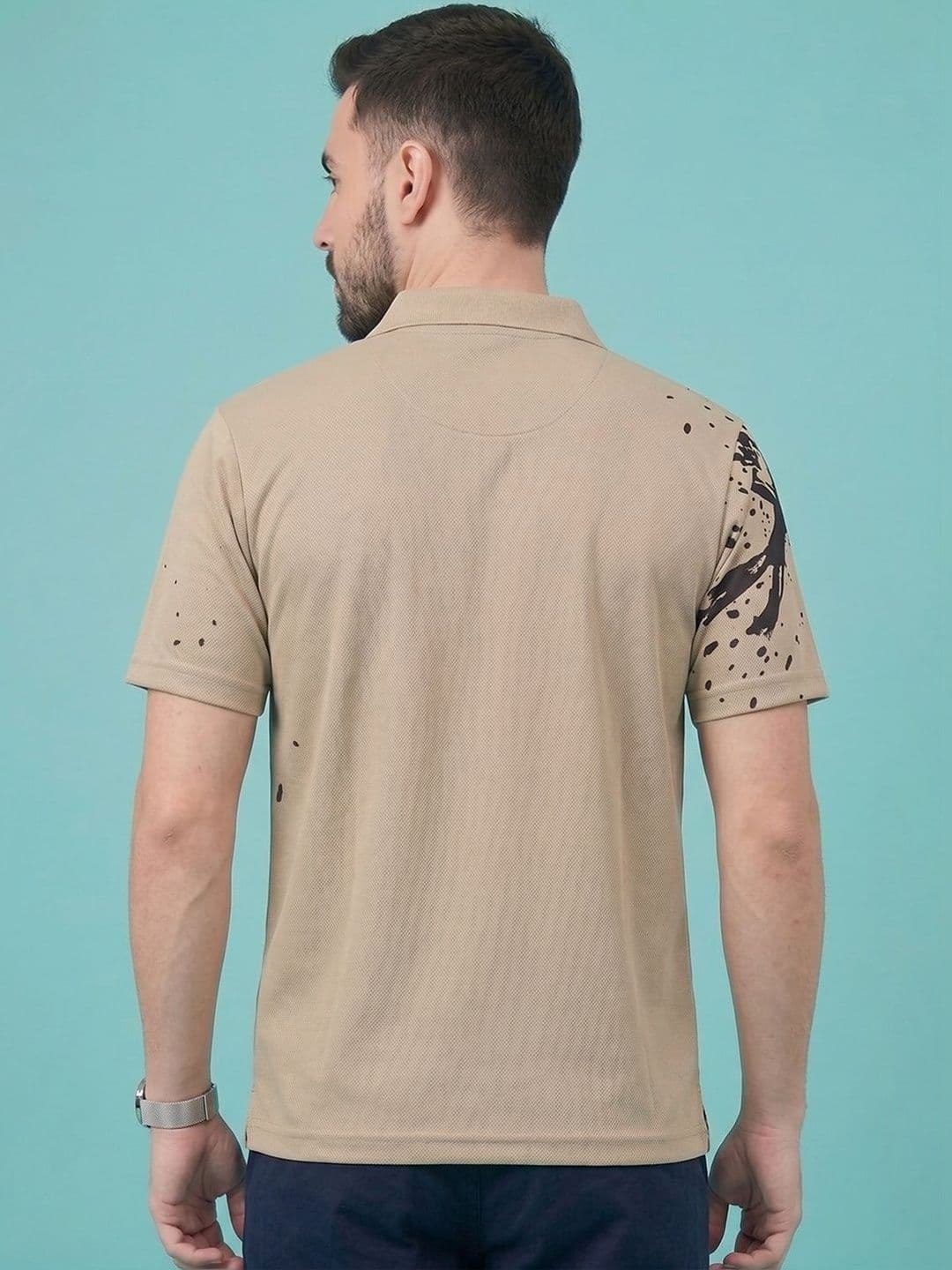 SZN Men Printed Polo Collar T-shirt thumbnail 3