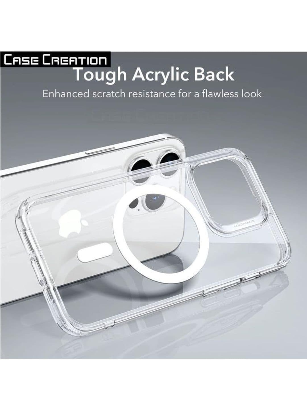 COVERLY Solid Printed iPhone 12 Back Case Mobile Accessories thumbnail 4